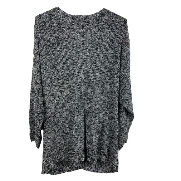Chelsea Studio Gray Heathered Deep V-neck Wrap Front Tunic Sweater 2x - Picture 5 of 11